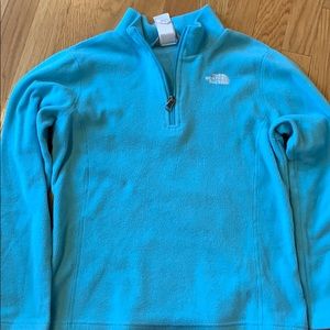 Girls North Face 1/4 zip sweater